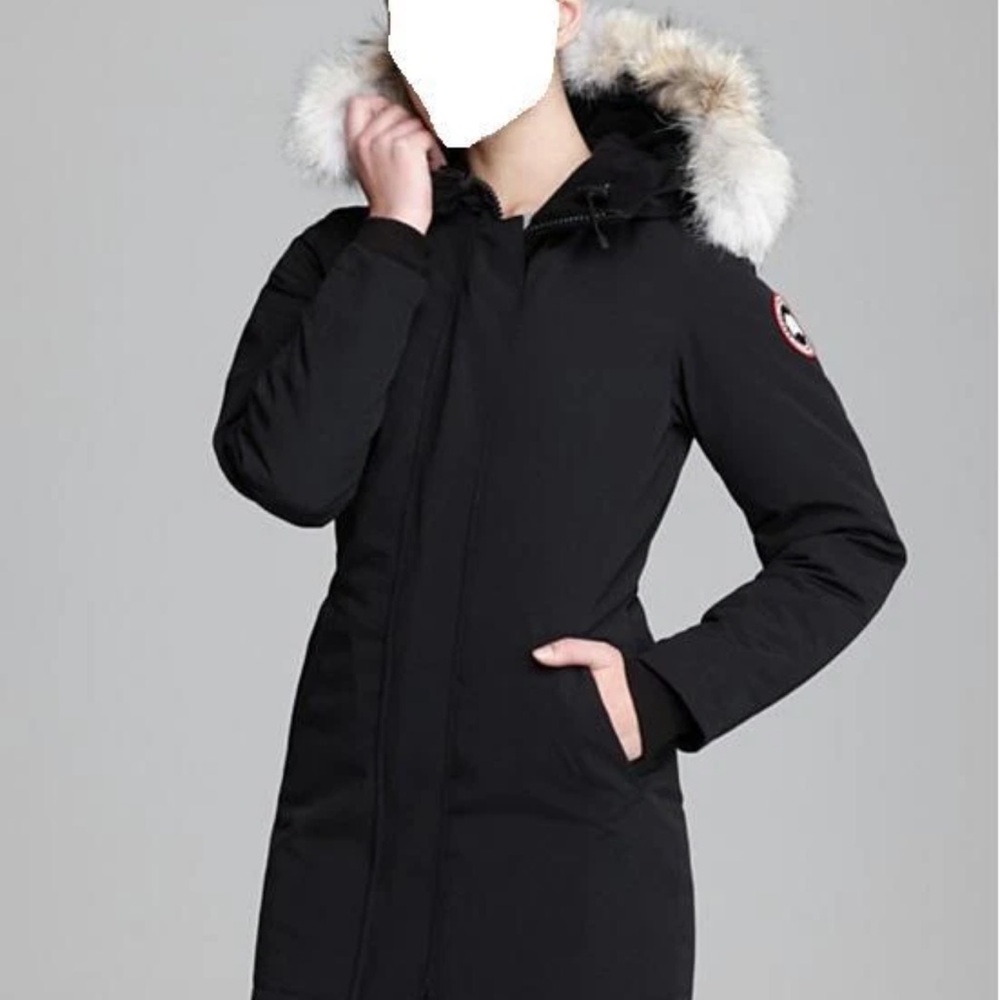 Canada Goose Black Jacket with Fur Trim women’s small (authentic)